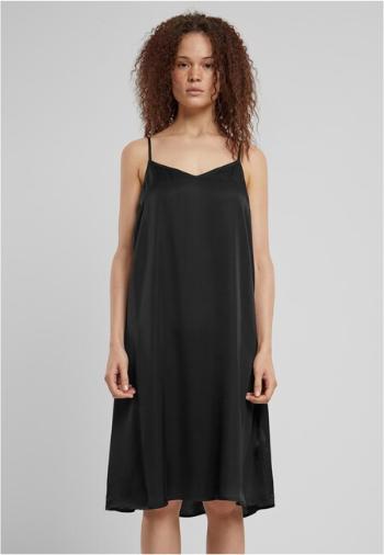 Urban Classics Ladies Viscose Satin Slip Dress black - 3XL