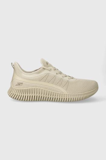 Tenisky Skechers BOBS béžová farba, 117417