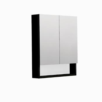 Zrkadlová skrinka SAT Cube Way 60x72 cm lamino čierna GALCU3D60HP