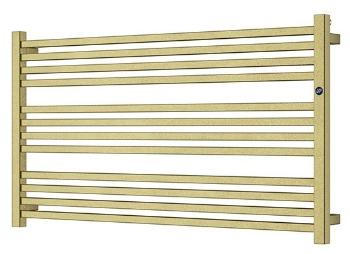 Instalprojekt - Kúpeľňový radiátor STICK LEVEL zlatá farba - Farba radiátora - C84 gold, Rozmer radiátora - 1000 × 555 mm, výkon 554 W, Typ pripojenia - Bočné RADSTIL106084BN