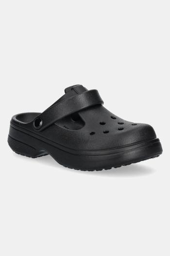 Sandále Crocs CLASSIC MARY JANE CLOG KIDS čierna farba, 210615