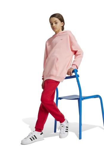 Detská mikina adidas Originals HOODIE ružová farba, s kapucňou, jednofarebná, IY9554