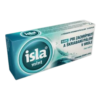 ISLA MINT proti kašľu a bolesti hrdla 30 pastiliek
