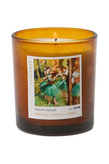 Vonná sójová sviečka Paddywax Impressionist, Degas Dancers 'Pink & Green' 170 g hnedá farba