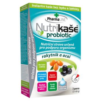 PHARMALINE Nutrikaša probiotic rakytník a acai 3 x 60 g