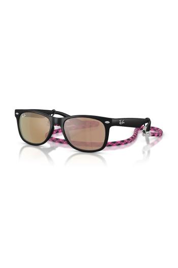 Detské slnečné okuliare Ray-Ban Junior New Wayfarer čierna farba, 0RJ9052S