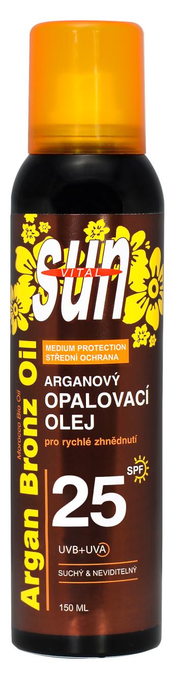 SUN VITAL suchý opaľovací olej s BIO arganovým olejom SPF 25 150 ml