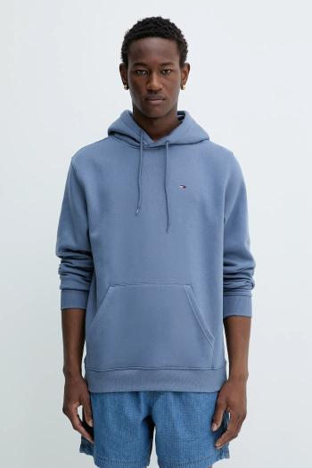 Mikina Tommy Jeans béžová farba, s kapucňou, jednofarebná, DM0DM20742