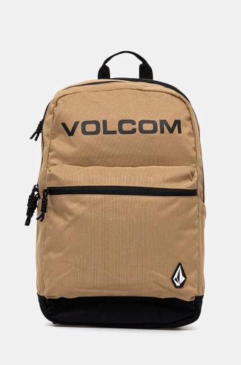 Ruksak Volcom pánsky, béžová farba, veľký, jednofarebný