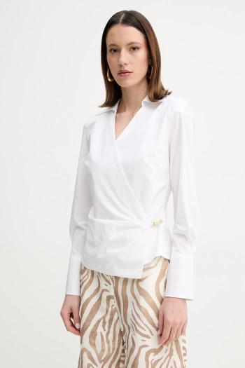 Košeľa Marciano Guess TYRA dámska, biela farba, slim, s klasickým golierom, 5GGH06 7299A