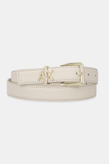 Kožený opasok Armani Exchange čierna farba, 941182 4R759