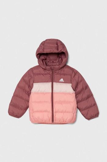 Detská bunda adidas LK SDKT ružová farba, IW0554