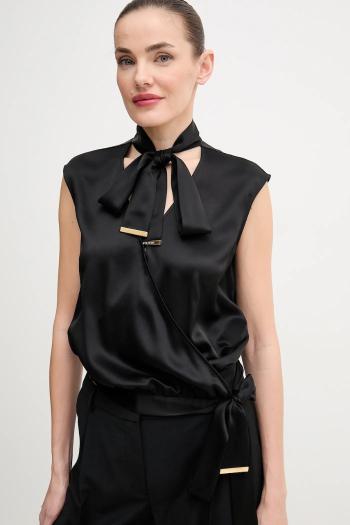Blúzka Marciano Guess LINDA dámska, čierna farba, jednofarebná, 5GGH00 7246A