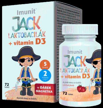 IMUNIT JACK LAKTOBACILÁK +vitamín D3 72 tabliet