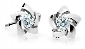 Cutie Jewellery Detské náušnice z bieleho zlata C2201-30-X-2 biela