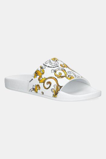 Šľapky Versace Jeans Couture dámske, biela farba, 78VA3SQ3 ZS365 G03