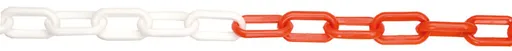 JSP Reťaz plast 6mm/25m červená/biela