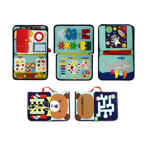 2KIDS TOYS Senzorická busy kniha medvedík