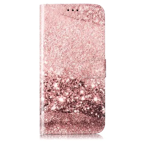 ART Peňaženkový kryt pre Honor 200 Smart 5G ROSE GLITTER