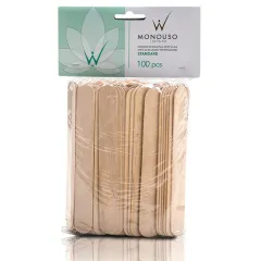 Italwax Špachtľa drevená STANDARTD na nanášanie voskov široká 100 ks