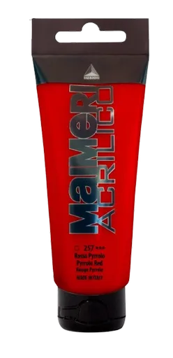 MAIMERI ACRILICO - Akrylové farby 257 - pyrrole red, 0,2 L