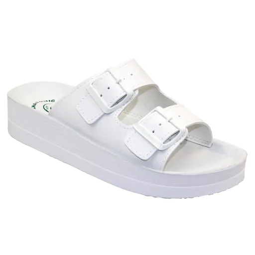 SANTÉ Birke šľapky biele, Veľkosť obuvi: 43