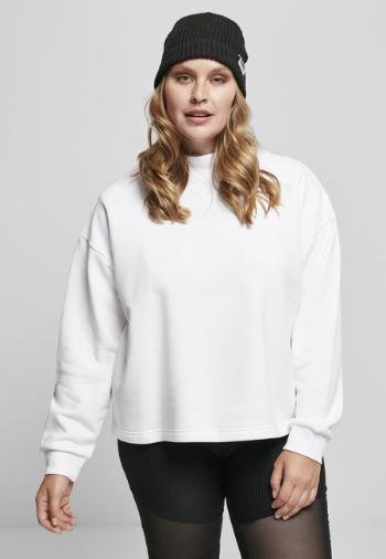 Urban Classics Ladies Oversized High Neck Crew white - 5XL