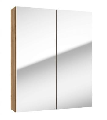 Kielle - Vega Zrkadlová skrinka, 60x73x15 cm, zlatý dub 50118601
