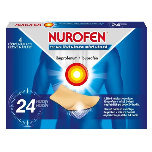 NUROFEN 200 mg liečivá náplasť 4 kusy