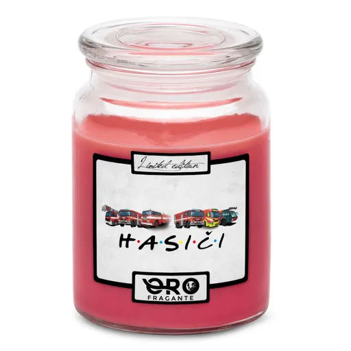 Sviečka Hasiči (Vôňa sviečky: Višne v čokoláde)