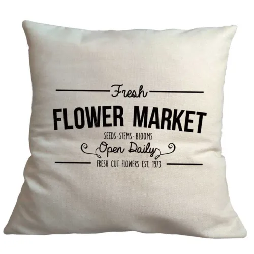 Bohemia Gifts Obal na vankúš Flower market, 40 x40 cm