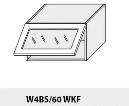 ArtExt Kuchynská linka Brerra - mat Kuchyňa: Horná skrinka W4BS/60 WKF / rám vo farbe dvierok (ŠxVxH) 60 x 36 x 32,5 cm