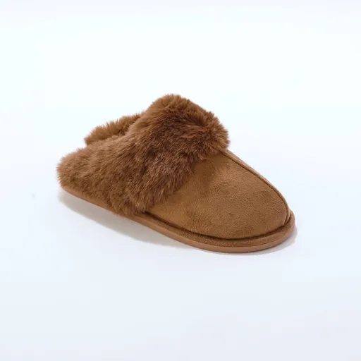 Hrejivé šľapky s umelou kožušinou