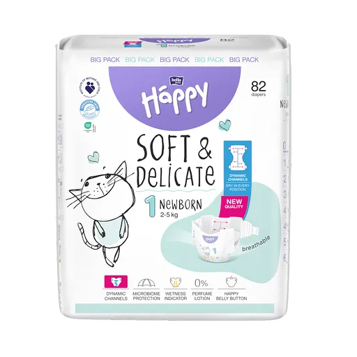 BELLA HAPPY Baby new born 82 kusov