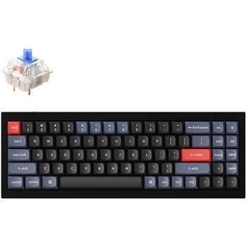 Keychron QMK Q7 70 % Gateron G Pro Hot-Swappable Blue Switch Mechanical, Black – US (Q7-C2)