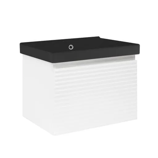 Kúpeľňová skrinka s umývadlom Naturel Savona 58x43x45 cm biela lesk SAVONA60BIU1B