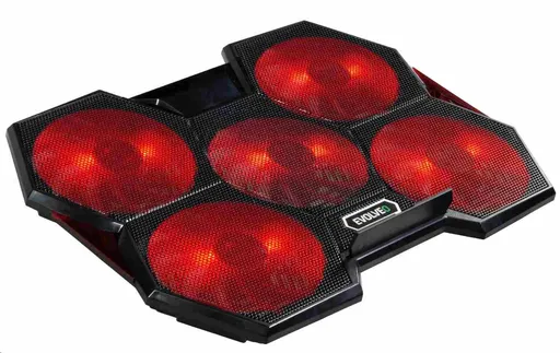 EVOLVEO Ania 14, chladiaci podstavec pre notebook, červené podsvietenie