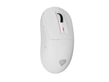 Genesis herná myš ZIRCON 660 PRO/Herná/Optická/Pre pravákov/26 000 DPI/Drôtová+bezdrôtová/Biela