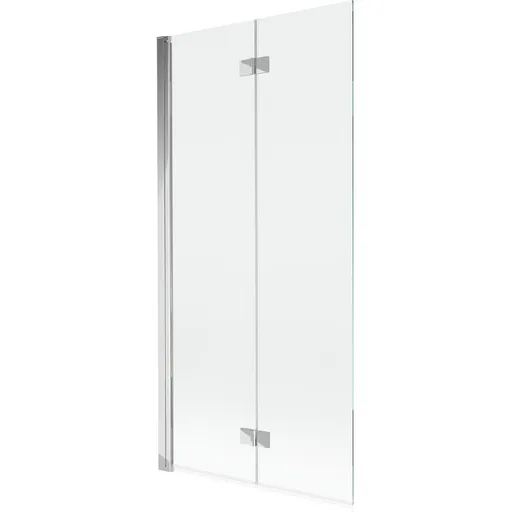 MEXEN - MIST vaňová zástena 90x150 cm 6mm 2-s, chróm, číra, ľavá 8A9-090-002-01-00-L