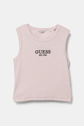 Detský top Guess ružová farba, J4YI16 KBZP4