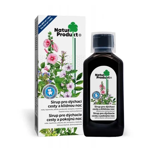 NATURPRODUKT Sirup pre dýchacie cesty a pokojnú noc 200 ml