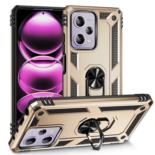 RING Obal s držiakom pre Xiaomi Redmi Note 12 Pro 5G zlatý