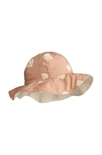 Detský obojstranný klobúk Liewood Amelia Reversible Sun Hat béžová farba
