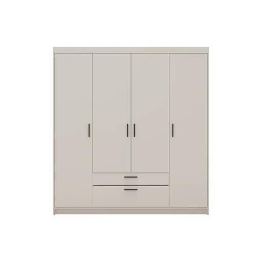 ArtLemp Šatníková skriňa ELLEN 4D2S | pieskovo béžová