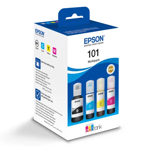 EPSON C13T03V64A - originálna cartridge, čierna + farebná, 1x127ml/3x70ml