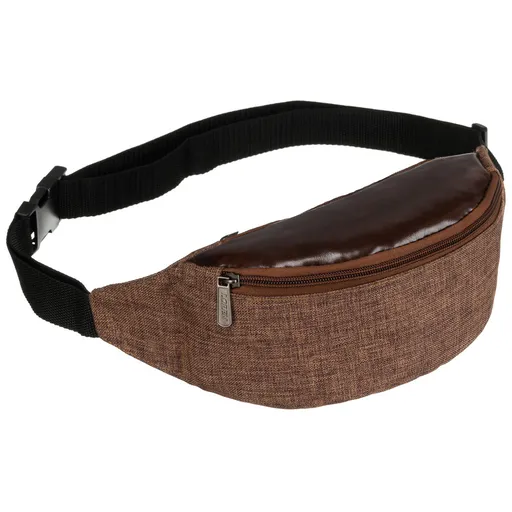 Hnedá kapsička z polyesteru na remienku