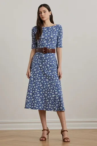 Bavlnené šaty Lauren Ralph Lauren