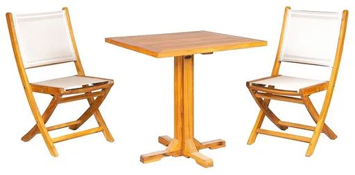 DEOKORK Záhradná teaková zostava DANTE/ANNA II. 1+2