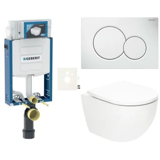 Závesný wc set SAT Fusion na zamurovanie vírové splachovanie SIKOGZTORFUS01