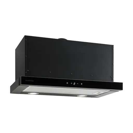 Klarstein Vinea, digestor, 60 cm, vstavaný, 610 m³/h, plochá konštrukcia, čierny